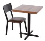 Bolero DR301 Metal & PU Side Chair Vintage Mocha (Pack of 4)