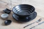 DR514 Olympia Kristallon Fusion Melamine Soup Bowls Black 114mm - Pack of 6