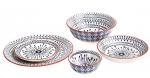 Olympia fresca flat bowls blue 195mm- pack of 6