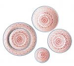 Olympia Fresco small plates red 178mm- pack of 6.
