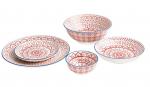 Olympia Fresca plates red 268mm- Pack of 4