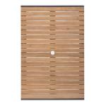 Bolero DS153 Acacia Wood and Steel Rectangular Table 1200mm