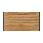 Bolero DS157 Acacia Wood and Steel Rectangular Industrial Table 1800mm