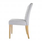 Bolero - 2 Pack - Chiswick Button Dining Chairs French Grey - DT698