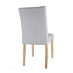 Bolero - 2 Pack - Chiswick Button Dining Chairs French Grey - DT698