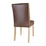 Bolero DT699 - 2 Pack- Chiswick Button Dining Chairs Tan Leather 