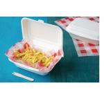 Fiesta Green DW248 Compostable Bagasse Hinged Food Containers 182mm