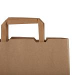 Vegware Compostable Recycled Paper Carrier Bags Large (Pack of 250) - DW628