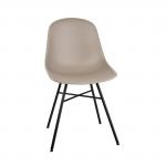 Bolero - 2 Pack - Arlo Side Chairs with Metal Frame - Coffee - DY349