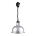 Buffalo DY461 Retractable Dome Heat Lamp Silver 2.5kW