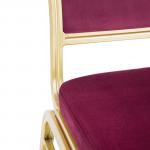 Bolero DY695 - 2 Pack - Regal Banquet Chairs - Claret 