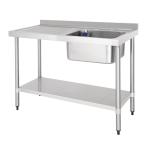 Vogue Single Sink Left Hand Drainer 1200mm – DY822.