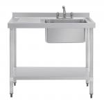 Vogue Single Sink Left Hand Drainer 1200mm – DY822.