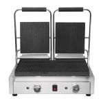 Buffalo Bistro Double Ribbed Contact Grill  DY994