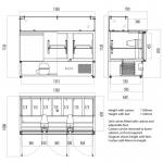 Interlevin EPI1365G Gastronorm Preparation Counter