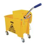 Jantex Kentucky Mop Bucket and Wringer 20Ltr Yellow - F951