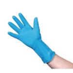 Jantex F953 Latex Household Gloves Blue