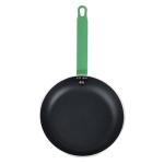 Hygiplas FB471 Aluminium Non-Stick Teflon Platinum Plus Frying Pan with Green Handle 24cm