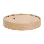 Fiesta Compostable Paper Soup Container Lids 98mm (Pack of 500) - FB556