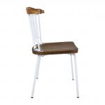 Bolero FB870- 2 Pack - Scandi Side Chairs - White 