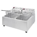 Buffalo FC259 Twin Tank Twin Basket 2x5Ltr Countertop Fryer with Timers 2x2.8kW