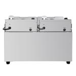 Buffalo FC375 Twin Tank Twin Baskets 2x8Ltr Countertop Fryers with Timers