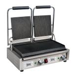 Buffalo Double Ribbed Contact Grill  FC383