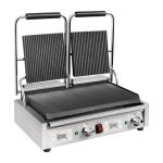 Buffalo Double Ribbed Top Contact Grill  FC385