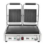 Buffalo Double Ribbed Top Contact Grill  FC385