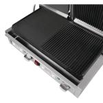 Buffalo Double Half Ribbed Contact Grill  FC386