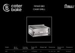 Cater-bake Fimar B80 Heavy Duty Char Grill