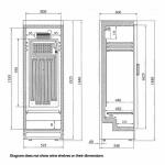 Tefcold FS1380WB-B Commercial Upright Wine Cooler