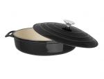 Vogue Round Sauté Pan Black 3.5Ltr - FS477