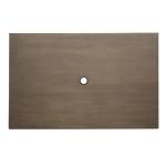 Bolero FT955 Complete Outdoor Aluminium Table 120x76x76cm  Dark Wood Effect Finish