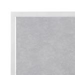 Bolero Light Greay Outdoor Tempered Glass Table Top White Trim