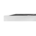 Bolero Dark Granite Effect Outdoor Tempered Glass Table Top White Trim 700mm