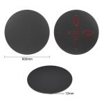 Bolero FU531 Matte Black Round Outdoor Table Top 600mm