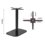 Bolero Black Cast Iron Table Base 720x420x600mm