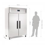 Polar G595 1200 Litre Stainless Steel 2/1GN Freezer (G-Series)