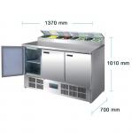 Polar G605 G-Series Refrigerated Pizza Prep Counter 390Ltr 