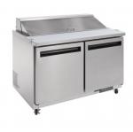 Polar GD882 U-Series Double Door Prep Counter Fridge 405Ltr