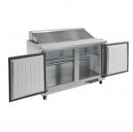 Polar GD882 U-Series Double Door Prep Counter Fridge 405Ltr