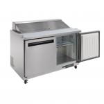 Polar GD882 U-Series Double Door Prep Counter Fridge 405Ltr