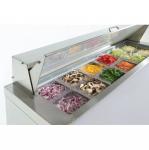 Polar GD882 U-Series Double Door Prep Counter Fridge 405Ltr