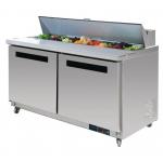 Polar GD883  U-Series 2 Door Preparation Counter 527Ltr