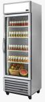 True GDM-19T-HC-TSL01 ALUM Single Glass Door Display Refrigerator