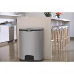 Rubbermaid GE939 Slim Jim Front Step-on Pedal Bin (Stainless Steel) 90L