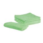 Jantex Microfibre Cloths Green (Pack of 5) - GF609