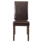 Bolero GF955 Faux Leather Dining Chairs Dark Brown (Pack of 2)