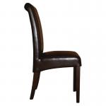 GF956 Bolero Curved Back Leather Chairs (Pack of 2)